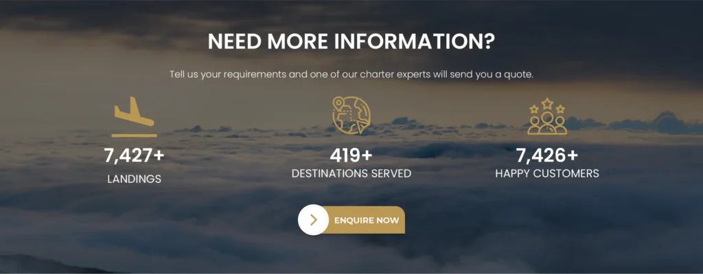 Book a private jet call to action 2